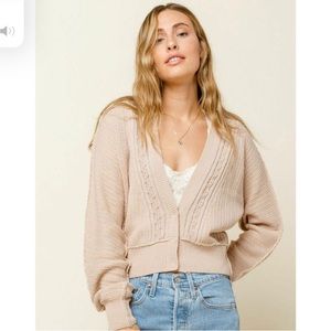 Free People Cardigan Earth Angel Combo Sweater S